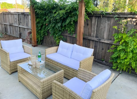 Enjoy a refreshing beverage in the lounge area.