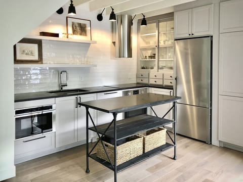 Kitchen - soapstone counters and top of the line appliances