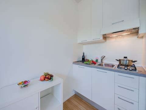 Standard Studio, Mountain View (Cosy Home Lugano Few Min From Lake) | Private kitchenette | Fridge, microwave, stovetop, coffee/tea maker