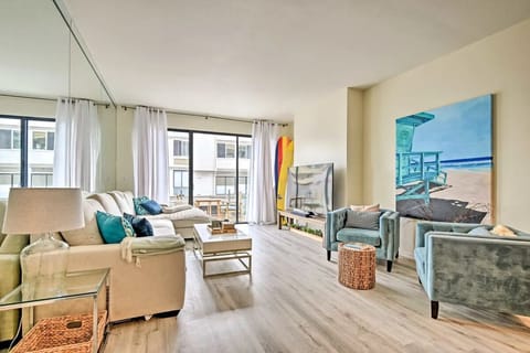 Relax in the living room after a day exploring the beaches and Los Angeles