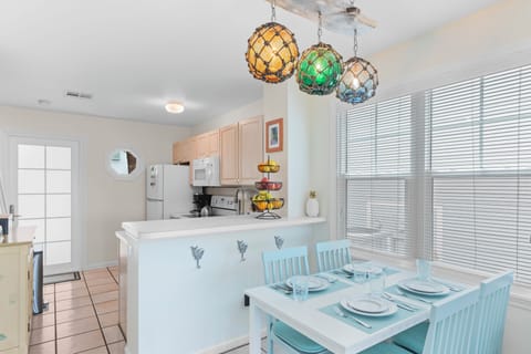 Dining area located off the kitchen.