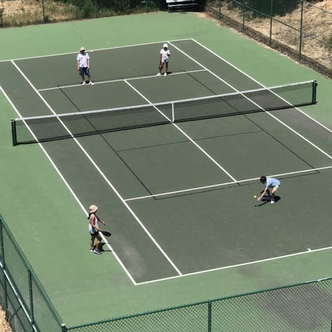 Tennis Court with Pickleball Lines