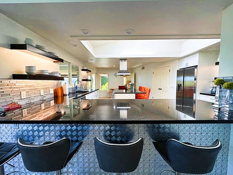 Living room connects to the kitchen