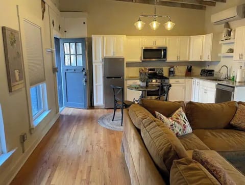 Make your way into the spacious carriage house.