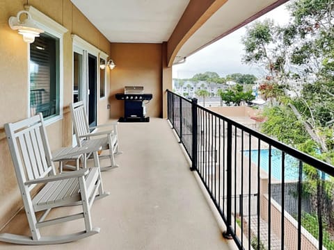 Condo, Multiple Beds, Balcony, Pool View (Brass Rail 318 - Pet Friendly) | Terrace/patio