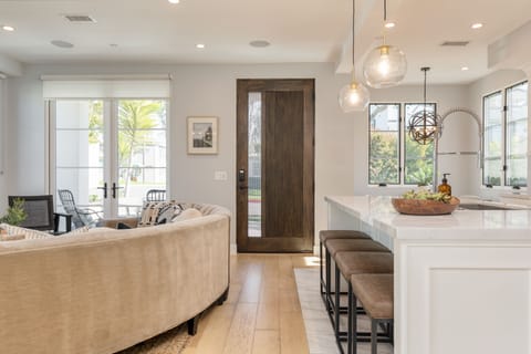 Front entrance near the living room and kitchen.