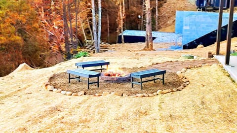 Enjoy roasting s'mores over our fire pit.