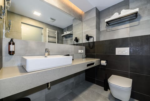 Family Senior Suite | Bathroom | Free toiletries, hair dryer, towels