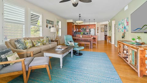 Pili Mai Resort at Poipu #08J - Living Great Room - Parrish Kauai