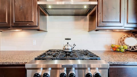 Enjoy stainless steel appliances in this kitchen.