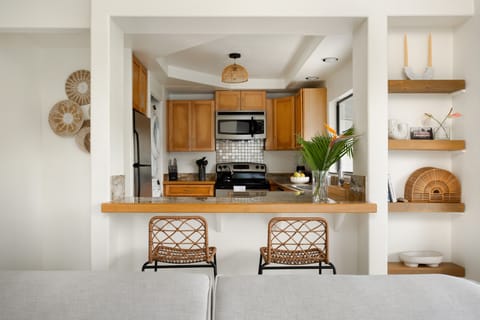 Personally, we love to eat outside, but you can always sidle up to the bar instead.