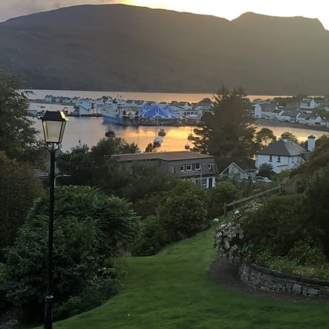 Evening view over Ullapool Harbour 