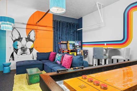 After a day at the lake - the fun continues in the HUGE new GAME ROOM!