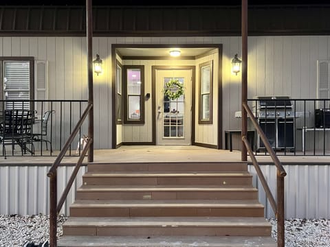 Long Front Porch with Sitting Area