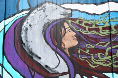 Local art as seen on the exterior of the home!