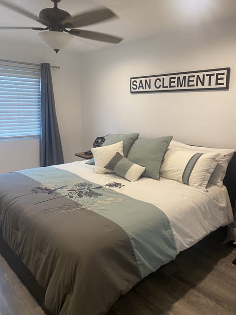 Master bedroom with king bed