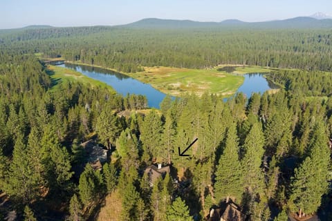 House in relation to the river