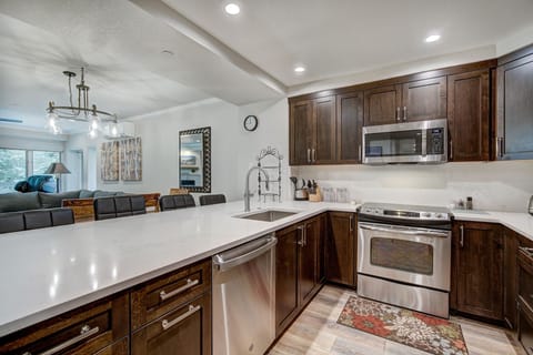 Room, Indoors, Kitchen, Kitchen Island, Oven