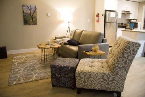 Newly added Chair and Ottoman in living room area