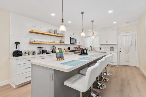 Large kitchen with all the appliances you need for your stay.