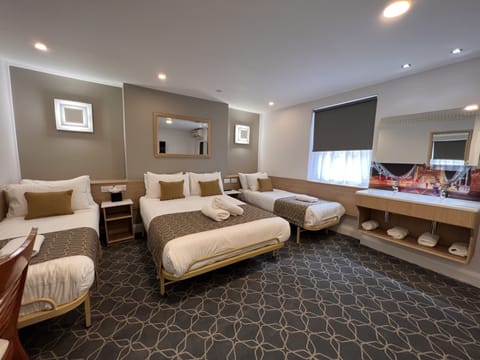 Basic Five Room, Shared Bathroom | Premium bedding, Select Comfort beds, desk, laptop workspace