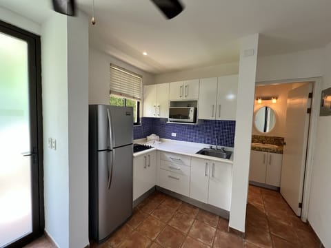 Deluxe Studio, 1 Bedroom, Kitchen, Ocean View (3rd Level-No Elevator) | Private kitchen | Fridge, microwave, oven, stovetop