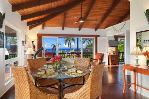 DINING AREA WITH OCEAN VIEWS