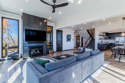 Contemporary living space with natural light.