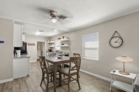 Dining areawooden dining table with chairs