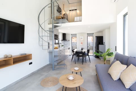 The living-cum-dining area has everything you will need.