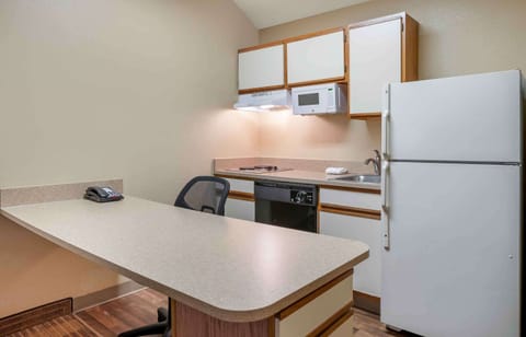 Deluxe Studio, Multiple Beds, Non Smoking | Private kitchen | Fridge, microwave, stovetop, dishwasher