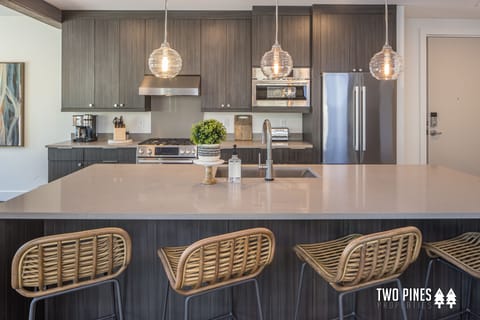 Kitchen with Bar Seating for 4