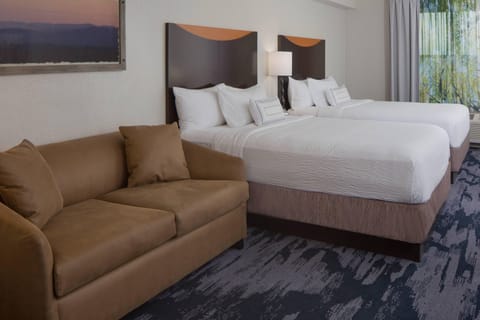 Room, Multiple Beds | Premium bedding, in-room safe, desk, laptop workspace