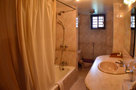 Superior Double Room | Bathroom | Deep soaking tub, rainfall showerhead, free toiletries, hair dryer