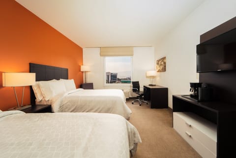 Standard Room, 2 Double Beds (Top Floor) | Premium bedding, in-room safe, desk, laptop workspace