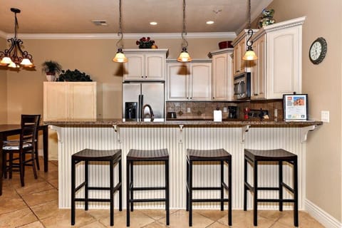 Luxury Condo, 2 Bedrooms | Private kitchen | Full-size fridge, microwave, stovetop, dishwasher