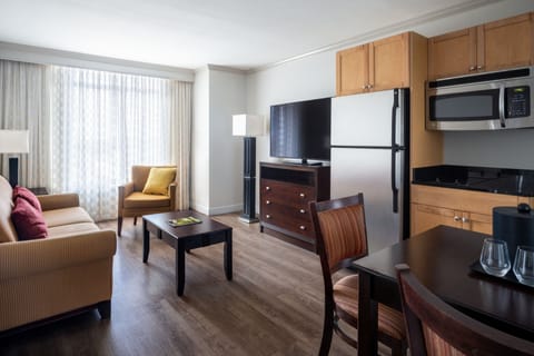 Suite, 1 Bedroom | Private kitchen | Mini-fridge, coffee/tea maker