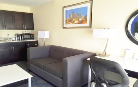 Suite, 1 King Bed | In-room safe, desk, laptop workspace, iron/ironing board