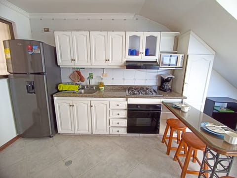 Comfort Apartment | Private kitchen | Full-size fridge, dishwasher, blender, cookware/dishes/utensils