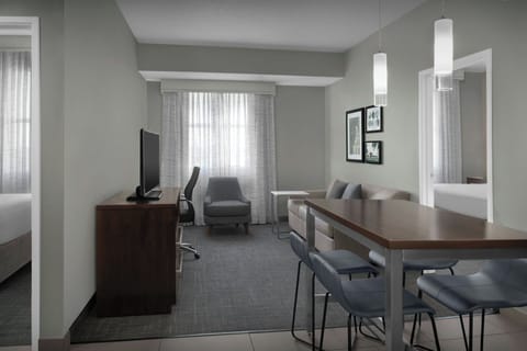 Individually decorated, individually furnished, desk, laptop workspace