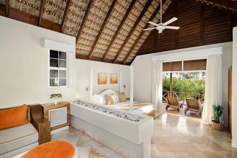 Sun Club One Bedroom Villa Tropical View | Down comforters, free minibar items, in-room safe, desk