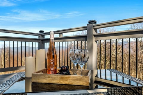 Gorgeous Mt. Top Views from the upper deck.
Disclaimer: Wine is not included