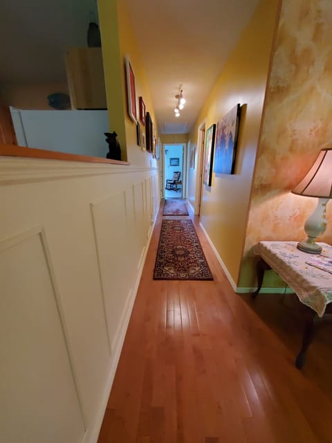 Hallway to bedrooms. Full bath off the hallway.