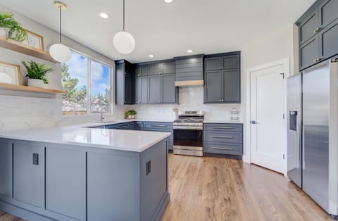 The beautiful Kitchen with walk-in pantry and new appliances