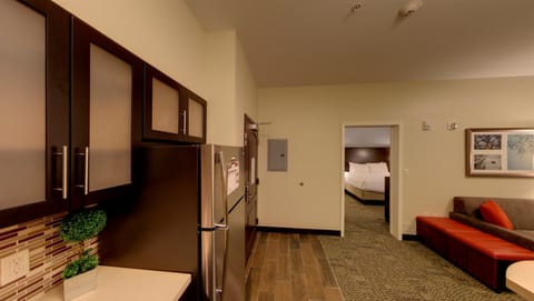 Kick back your feet and relax in the cozy living area.