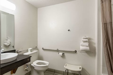 Standard Room, 1 Queen Bed, Accessible, Non Smoking | Bathroom | Towels