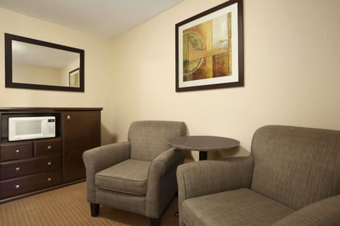 Suite, 1 Queen Bed | Living room | TV