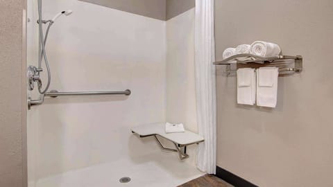 Standard Room, 1 King Bed, Accessible, Non Smoking | Accessible bathroom