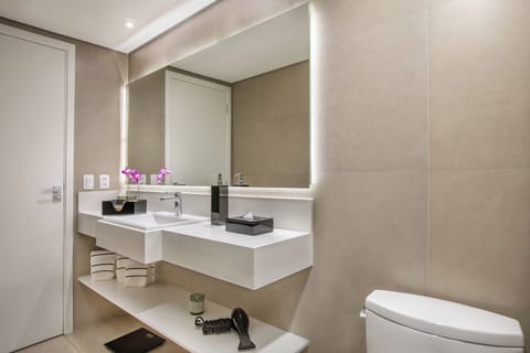 The Level Grand Premium | Bathroom | Shower, rainfall showerhead, eco-friendly toiletries, hair dryer