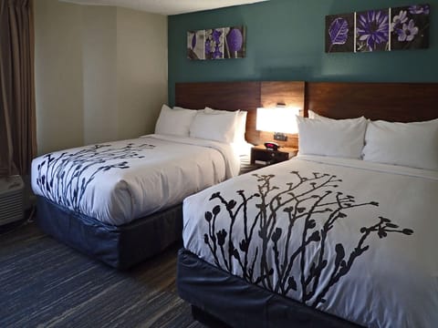 Standard Room, 2 Double Beds, Non Smoking | Premium bedding, pillowtop beds, desk, laptop workspace